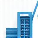 Icon representing finance and accounting, such as a calculator or currency symbols.